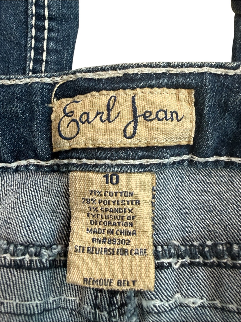 Earl Jeans Embellished Rhinestones JeansSz 10 Boot Cut Western Glam McBling Y2K. - Picture 7 of 8